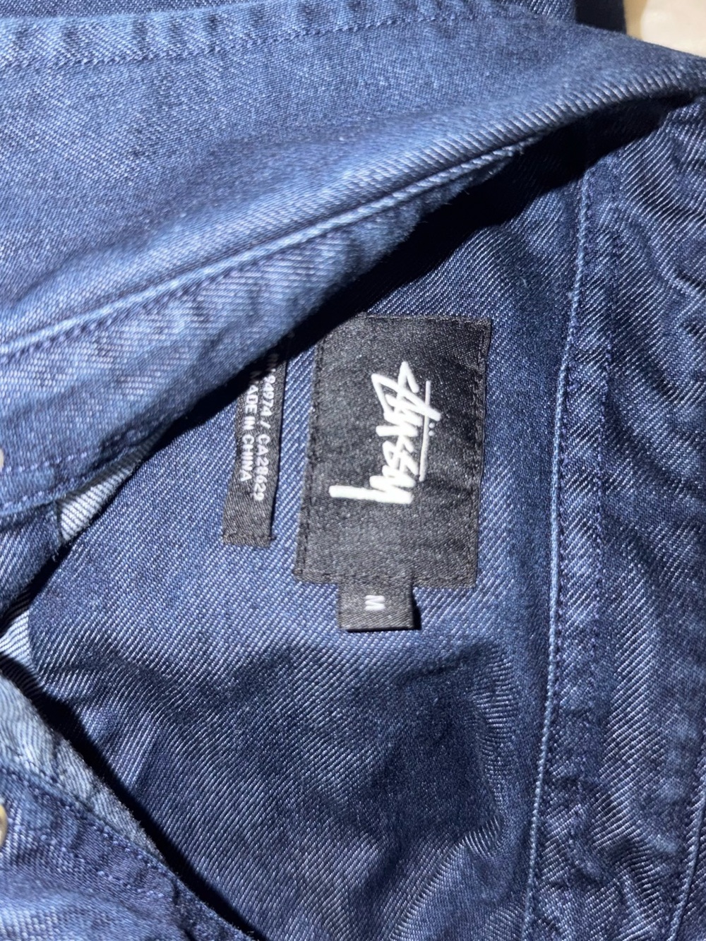 Stussy Men’s Navy Indigo Denim Jeans - Picture 3 of 3